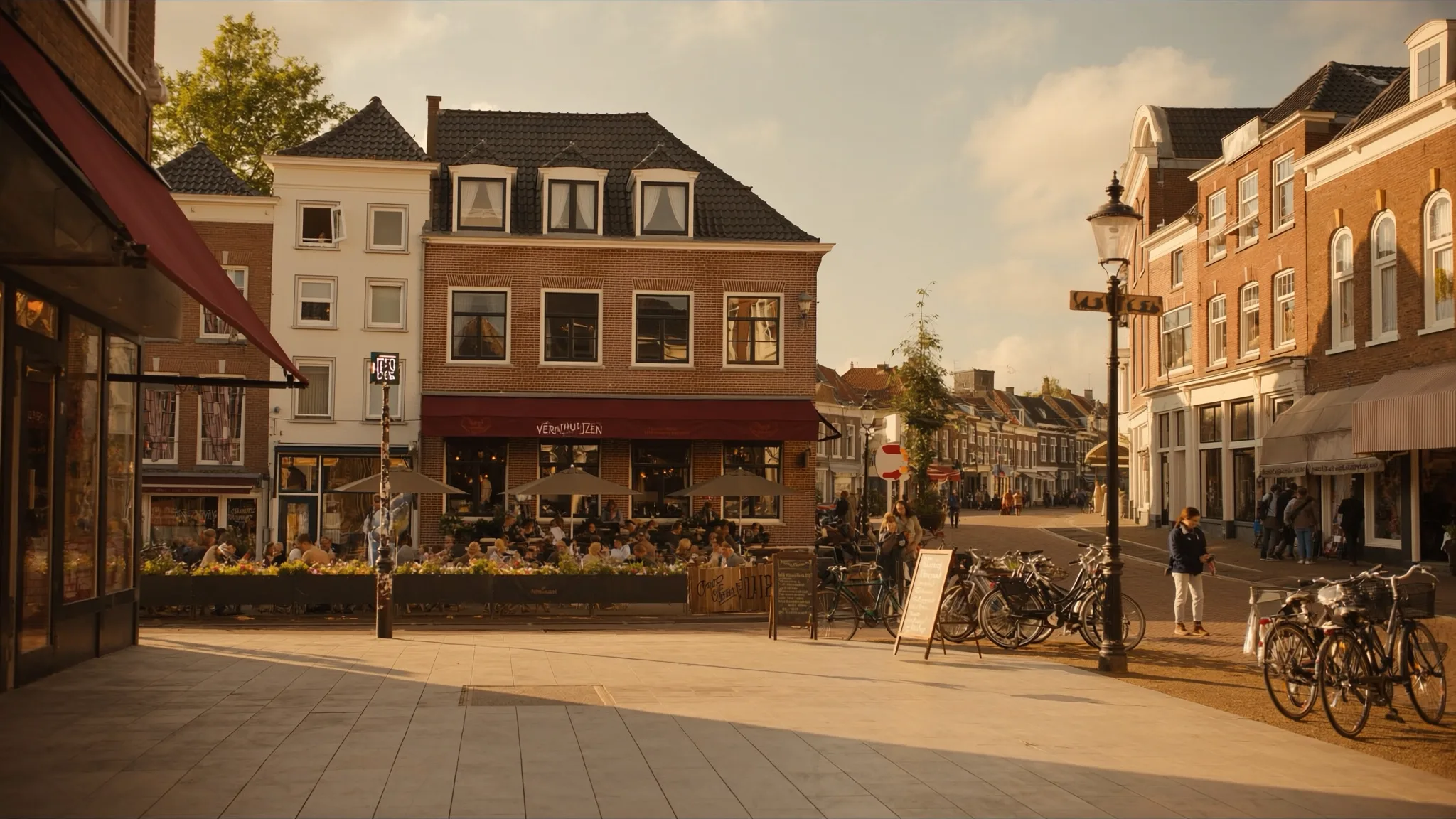 De Markt in Beverwijk bij Coffeeshop Taffne